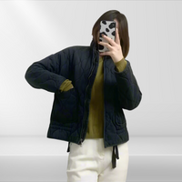 Ladies' padded jacket with drawstring & zipper – Lorena