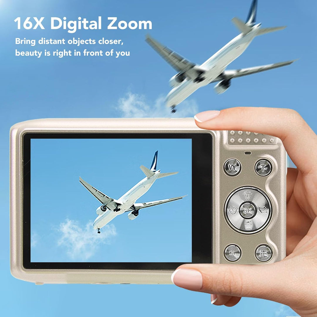 4K Compact Digital Camera with 58MP Photos and 16X Zoom – Lumora