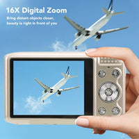 4K Compact Digital Camera with 58MP Photos and 16X Zoom – Lumora