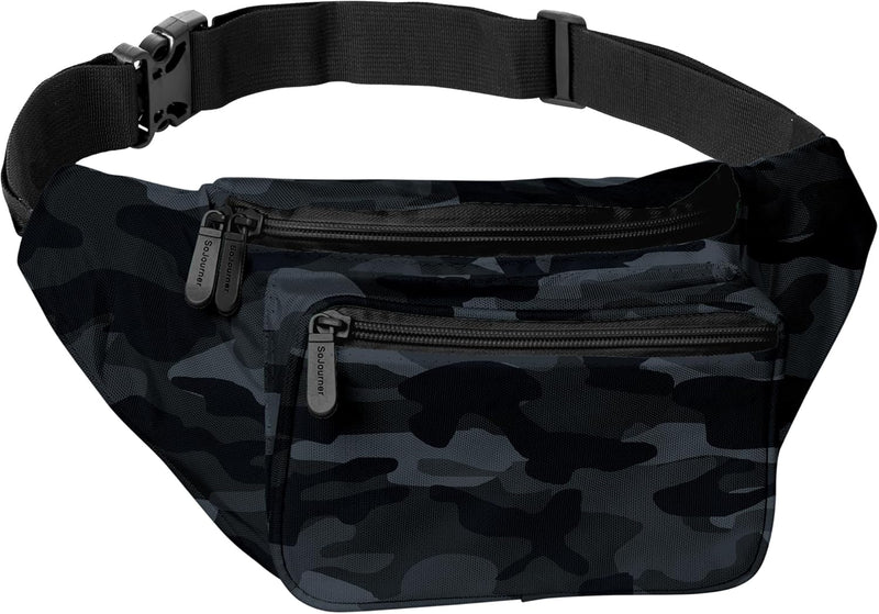 Holographic Bum Bag with Adjustable Strap – Unisex Waist & Festival Pack (1+1 FREE)