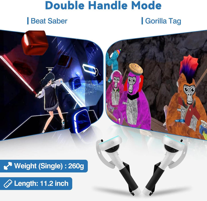 VR Controller Extension Handles for Meta Quest 2 – Kynaro
