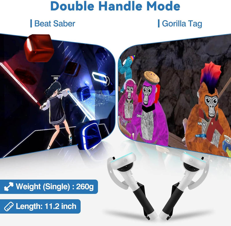 VR Controller Extension Handles for Meta Quest 2 – Kynaro