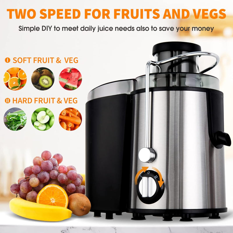 Cold Press Juicer with 3 Speeds – JuicePro