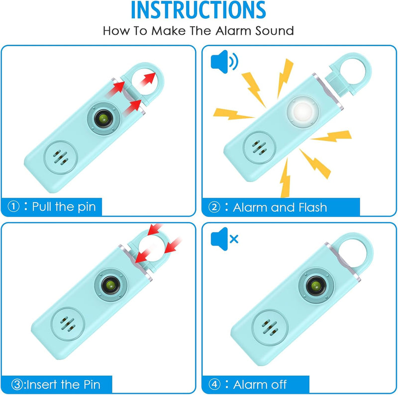 Personal Alarm Keychain 1+1 FREE – Veyora