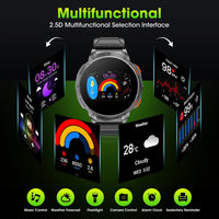 Military Smart Watch for Men with 1.85" HD Screen and Flashlight