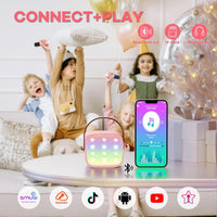 Portable Mini Karaoke Machine with Bluetooth Speaker & 2 Wireless Mics – Veylo
