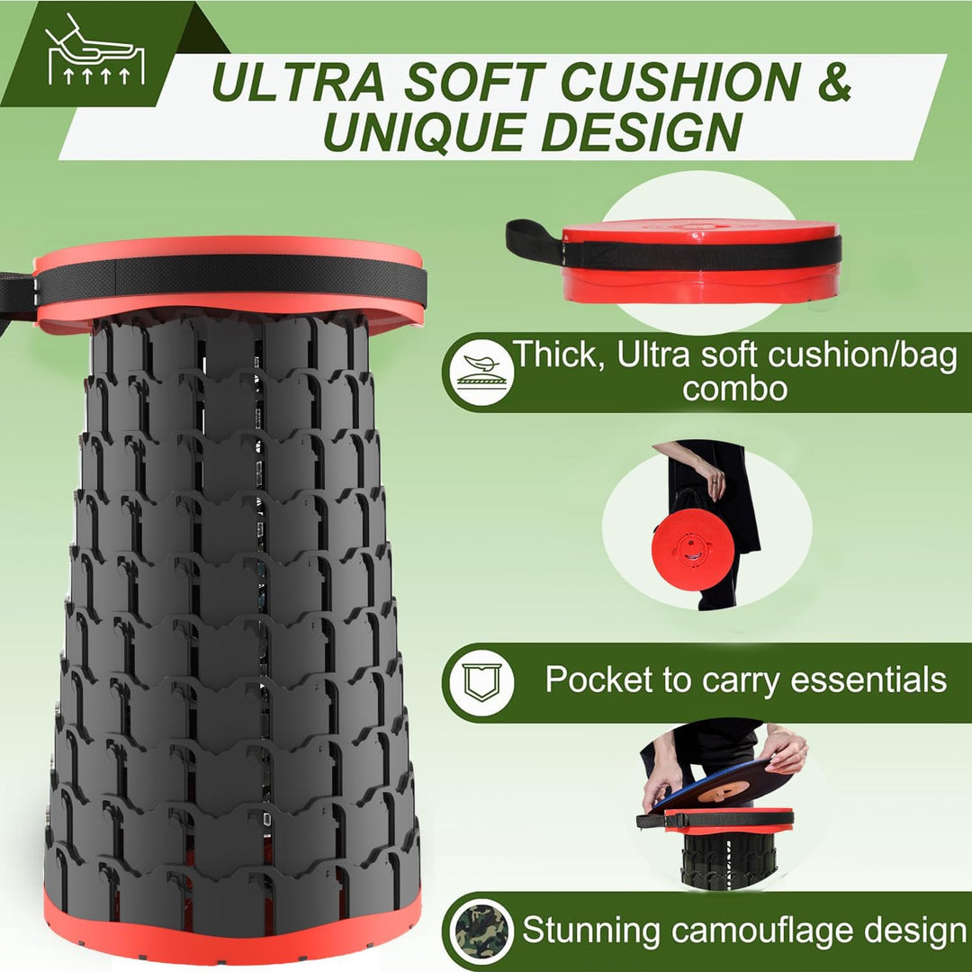 Collapsible Stool with Cushion – SitMax