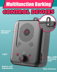 Rechargeable Ultrasonic Anti Barking Device with 50ft Range – Calvero
