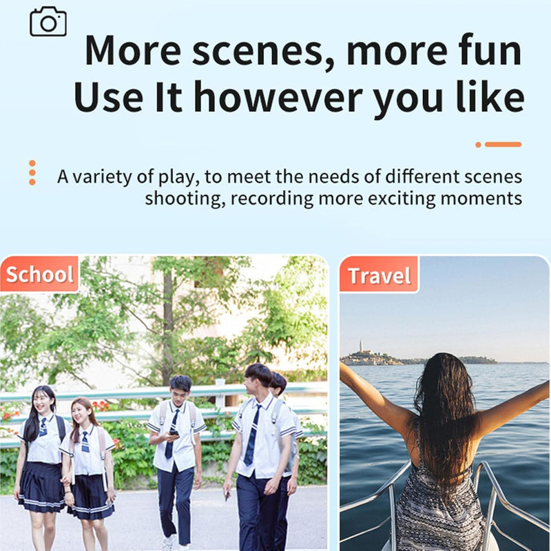 Mini Digital Camera 1080P Colour Screen and 100-Minute Battery – Lurevo (1+1 FREE)