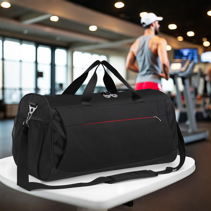 Large 45L Waterproof Sports Duffel with Shoe Compartment & Wet Pocket – Unisex Gym & Travel Bag