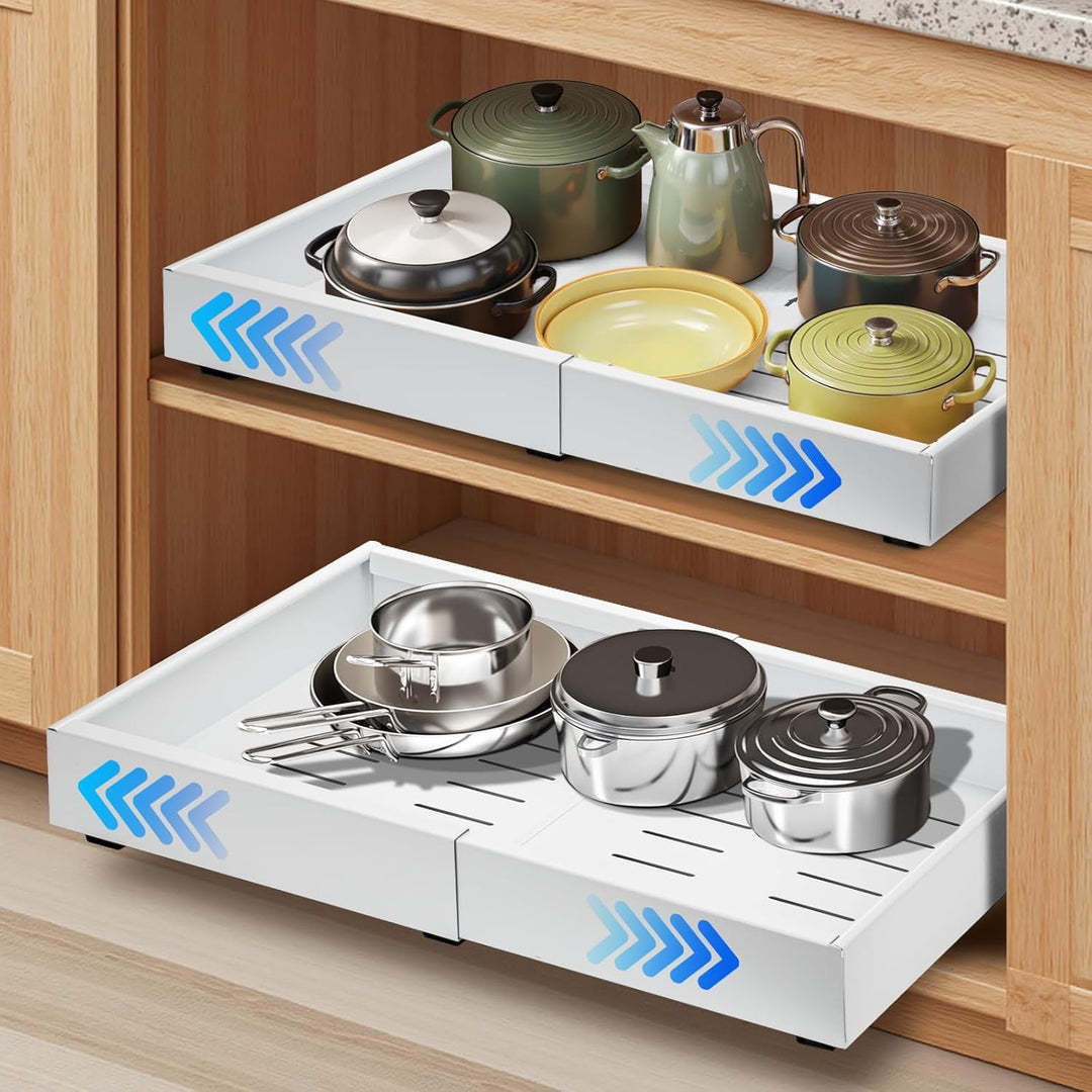 2 Pack Pull-Out Cabinet Drawers – StoreEase