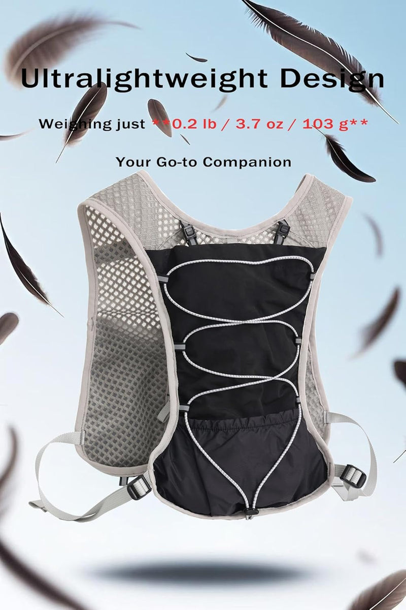 Ultra-Light Hydration Running Vest with 2L Water Bladder – Dravien