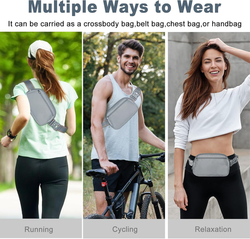 Lightweight Mini Crossbody Waist Bag with Adjustable Strap – Unisex Everyday Pack (1+1 FREE)
