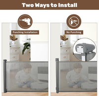Retractable Mesh Baby Safety Gate with Auto-Close Lock – Kivora
