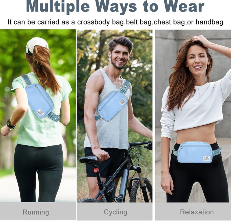 Lightweight Mini Crossbody Waist Bag with Adjustable Strap – Unisex Everyday Pack (1+1 FREE)