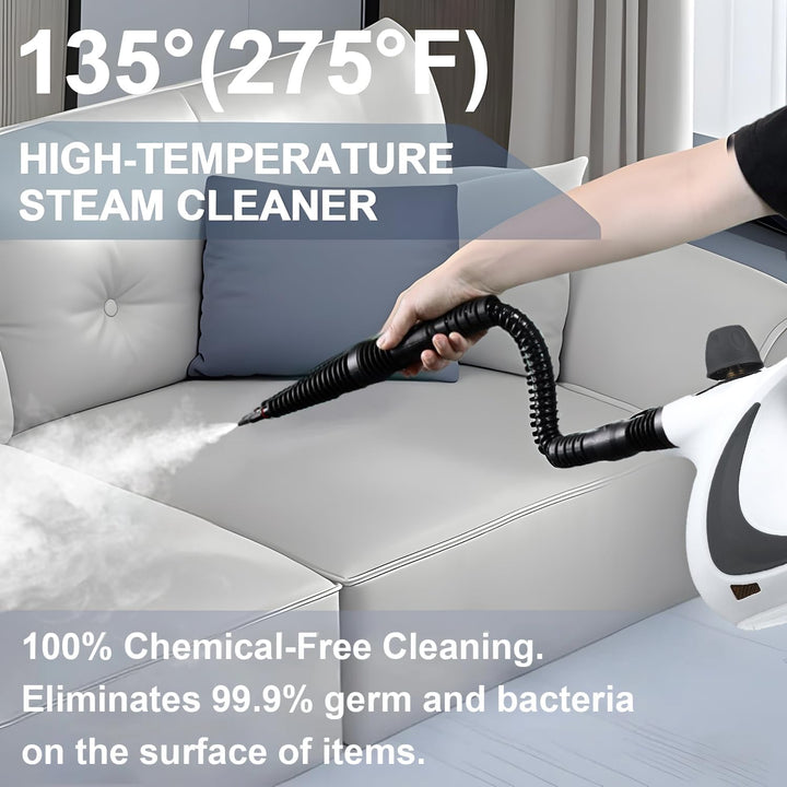 High-Pressure Handheld Steam Cleaner with 9-Piece Accessory Kit – Valtira