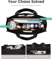 Professional Compartmented Work Bag – Large Capacity Laptop Case – Selvara
