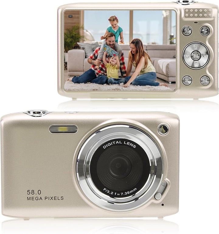 4K Compact Digital Camera with 58MP Photos and 16X Zoom – Lumora