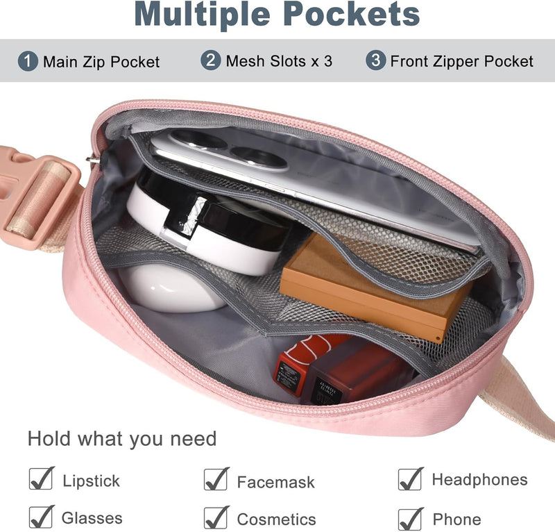 Lightweight Mini Crossbody Waist Bag with Adjustable Strap – Unisex Everyday Pack (1+1 FREE)