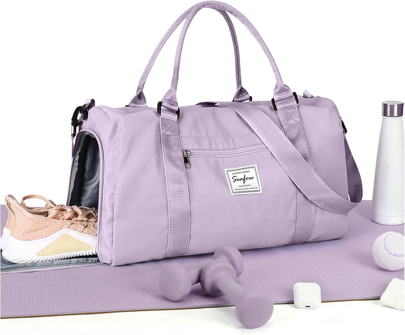 Waterproof Travel Duffel with Shoe Compartment & Wet Pocket – Unisex Gym Bag