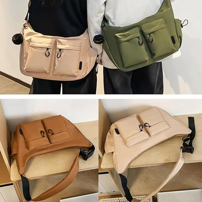 Large Capacity Canvas Crossbody & Messenger Bag – Kaelen