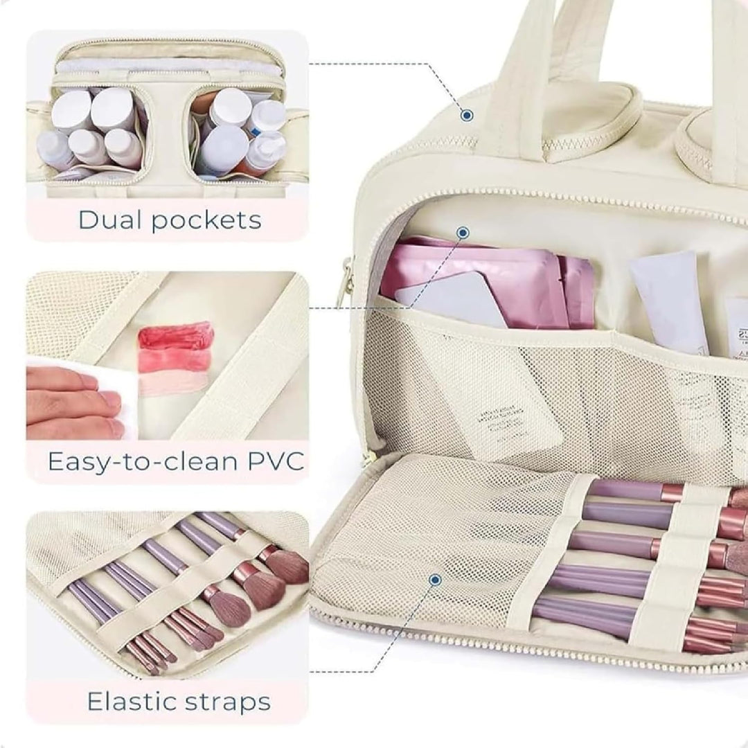 Travel Cosmetic Bag – Large Waterproof Toiletry & Makeup Organizer (4-in-1) – Selvane