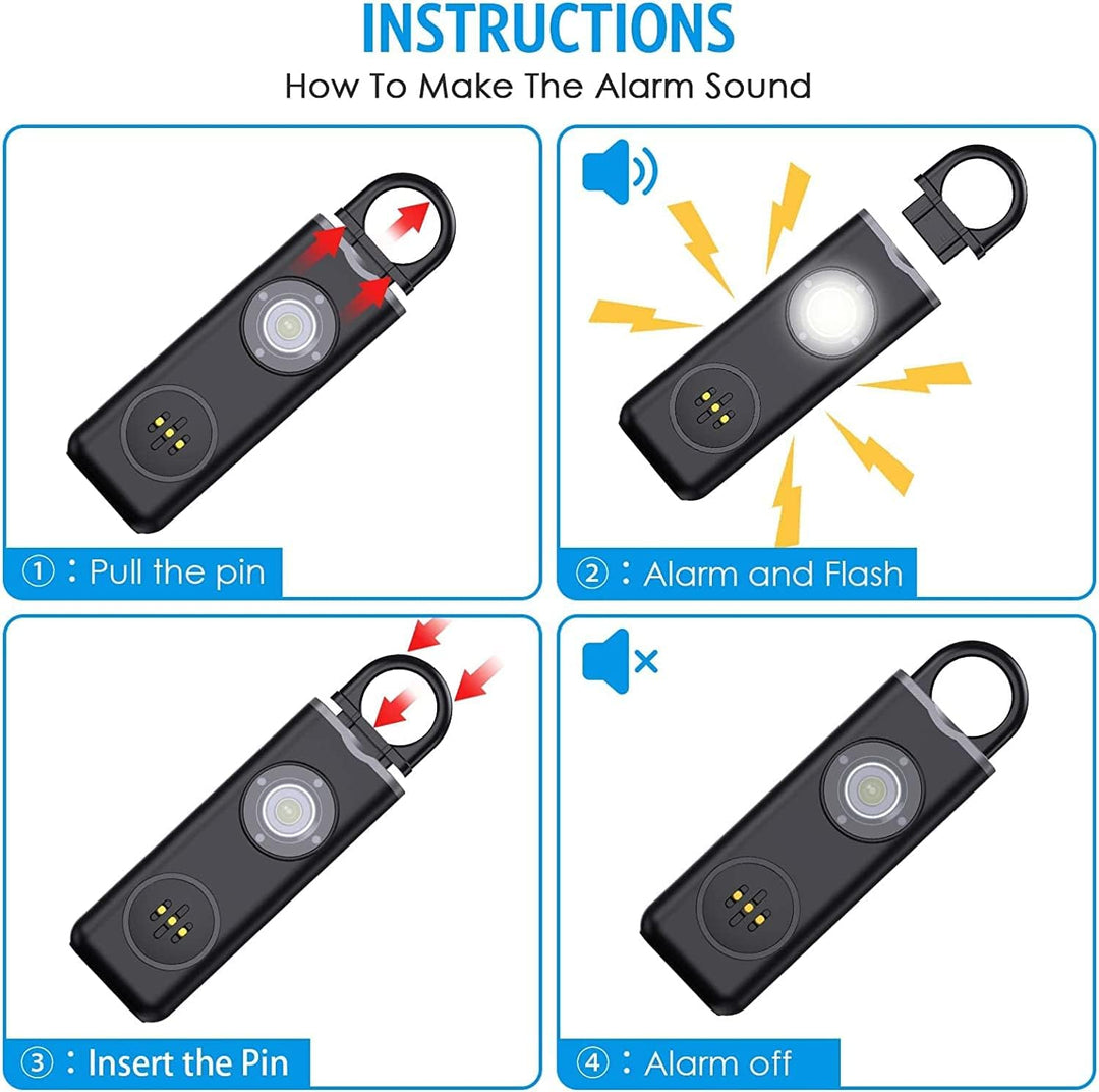 Personal Alarm Keychain 1+1 FREE – Veyora