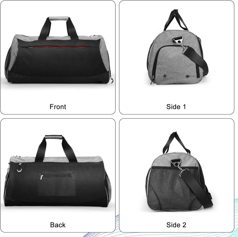 Waterproof 30L Sports Duffel with Shoe Compartment & Wet Pocket – Unisex Gym & Travel Bag