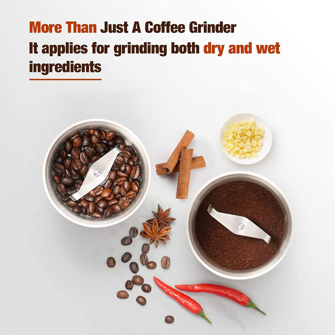 Electric Coffee & Spice Grinder with Removable Cup – BrewMate