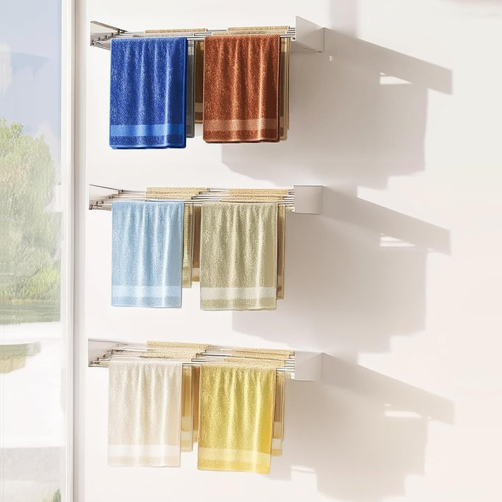 Wall-Mounted Foldable Clothes Drying Rack – DryWall