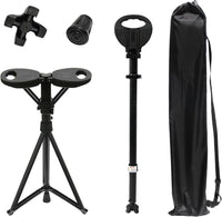 Foldable Walking Cane with Seat – StepMate