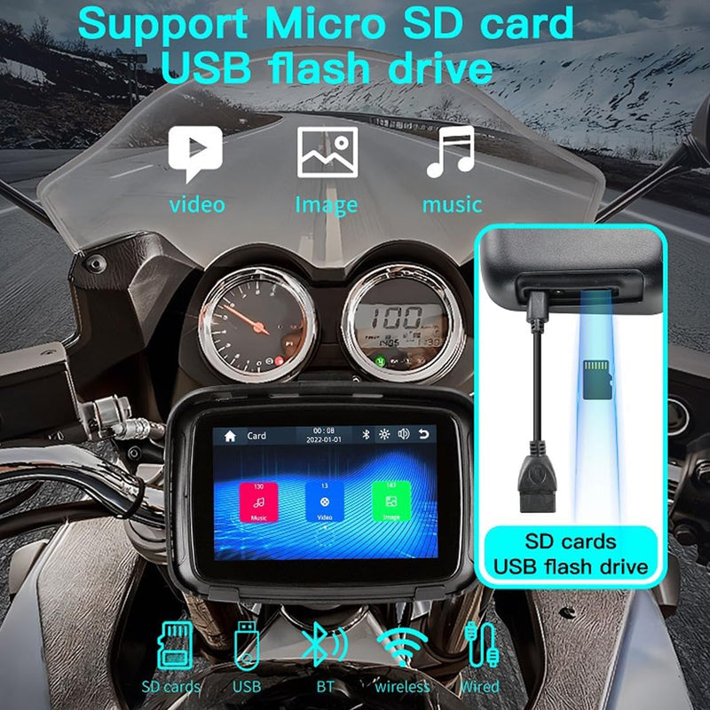 Portable Motorcycle Monitor with 5" (12.7 cm) IPS Screen – RideMate