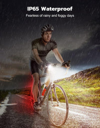 Ultra Slim USB Rechargeable Bike Light Set with 4+6 Modes – SlimBeam