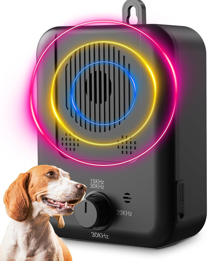 Rechargeable Ultrasonic Anti Barking Device with 50ft Range – Calvero