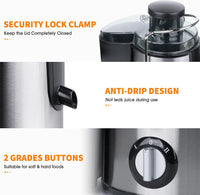 Cold Press Juicer with 3 Speeds – JuicePro