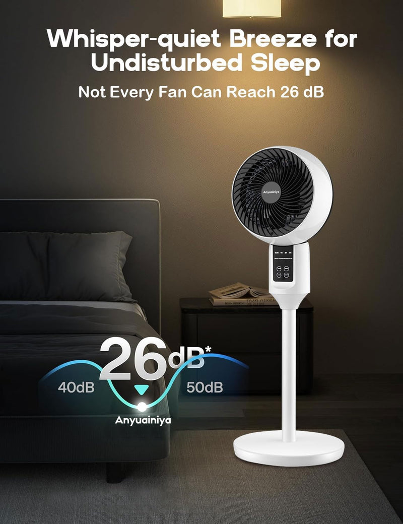 Adjustable Pedestal Fan with 3D Oscillation – Aerion