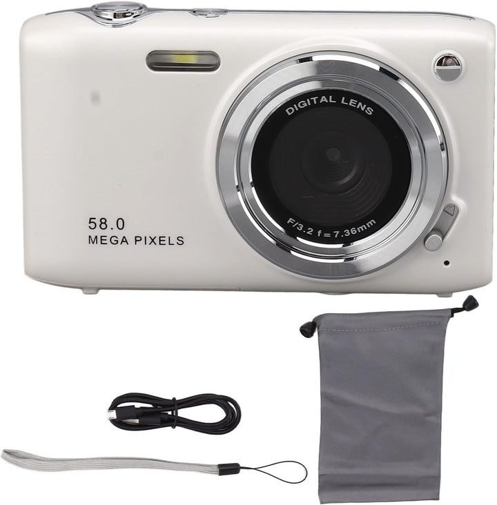 4K Compact Digital Camera with 58MP Photos and 16X Zoom – Lumora