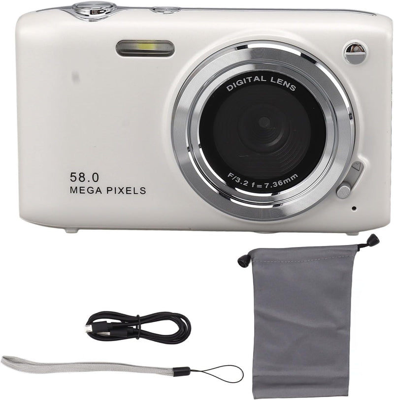 4K Compact Digital Camera with 58MP Photos and 16X Zoom – Lumora