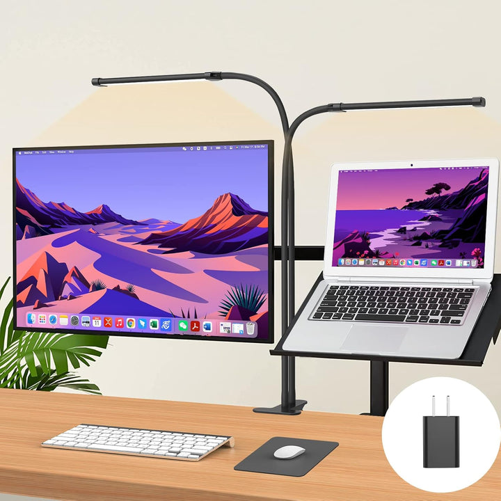 77 LED Desk Clamp Lamp with 70cm Flexible Gooseneck – Ravien