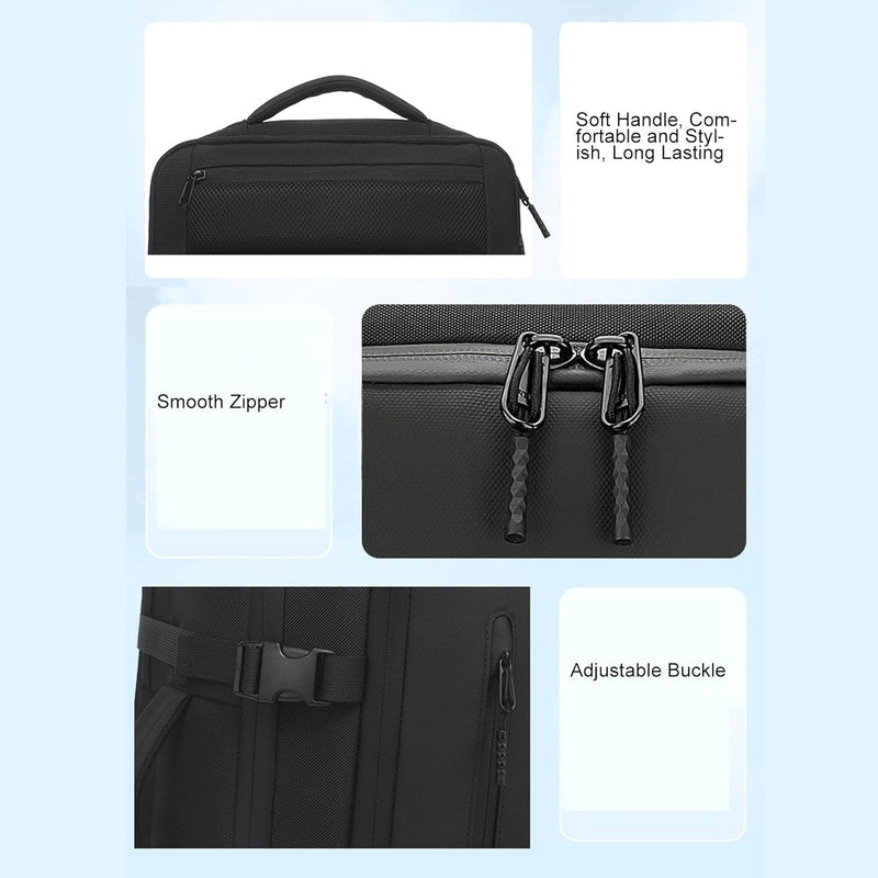Expandable Vacuum Travel Backpack 56–75L with Pump – Dravion