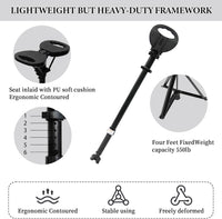 Foldable Walking Cane with Seat – StepMate