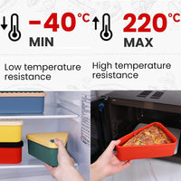 Reusable Pizza Storage Container with 2 Trays – SliceSafe (1+1 FREE)