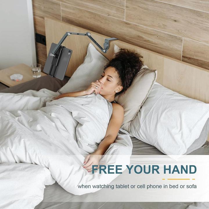 Adjustable Aluminum Tablet Desk Stand with 360° Rotation – Movaro