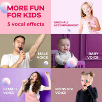 Portable Mini Karaoke Machine with Bluetooth Speaker & 2 Wireless Mics – Veylo