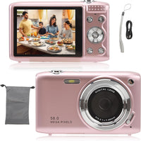 4K Compact Digital Camera with 58MP Photos and 16X Zoom – Lumora