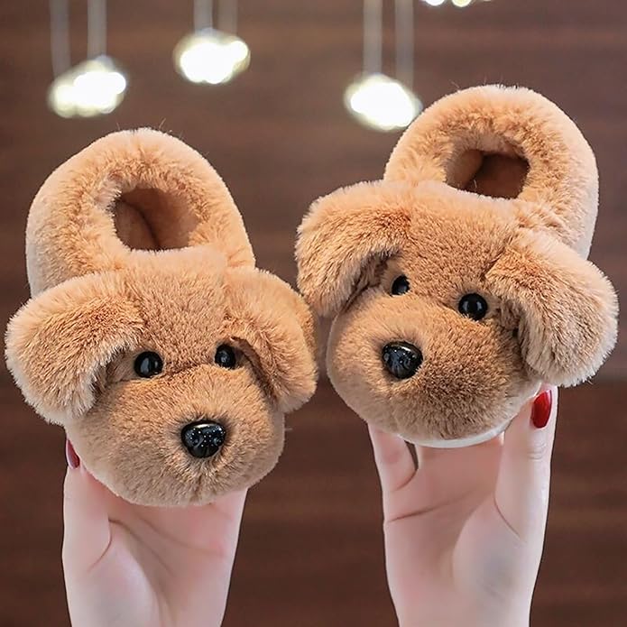 Kids' Slippers with Puppy Design – PuppyPaws