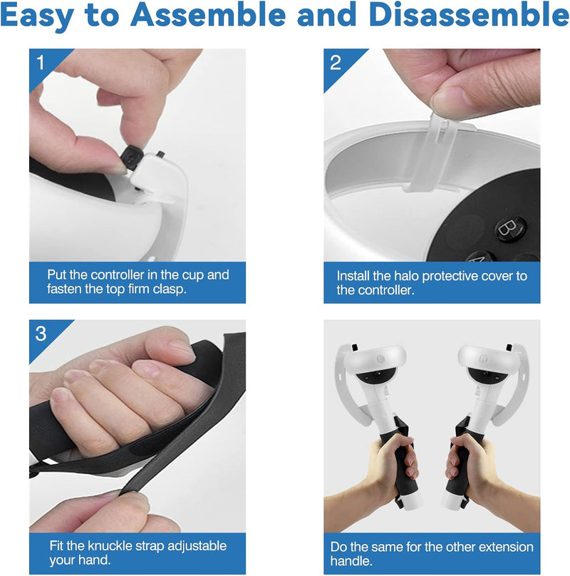 VR Controller Extension Handles for Meta Quest 2 – Kynaro