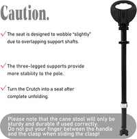 Foldable Walking Cane with Seat – StepMate