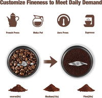 Electric Coffee & Spice Grinder with Removable Cup – BrewMate