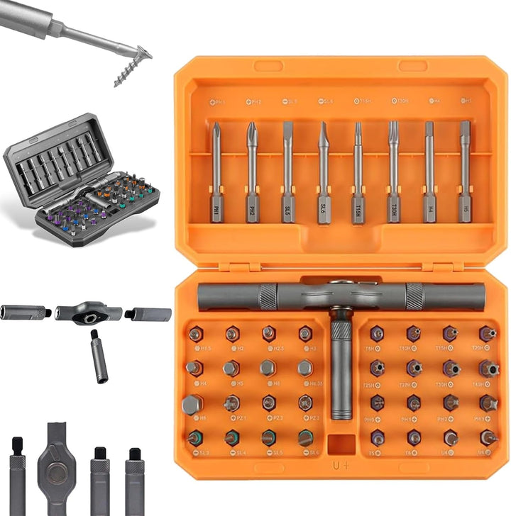 42-in-1 Magnetic Screwdriver Set – Precision Repair Tool Kit with Bits & Handle – Fixaro